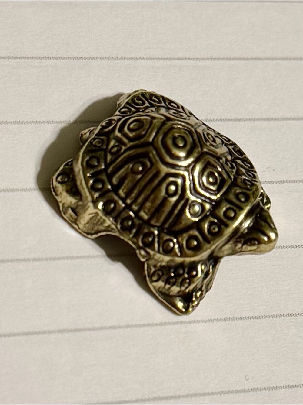 Miniature Brass Turtle / Tortoise Figurine #271